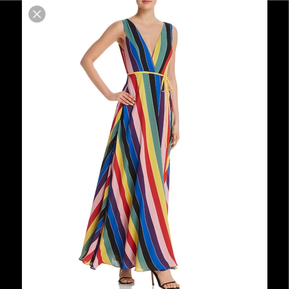 Aqua Maxi Wrap Dress
